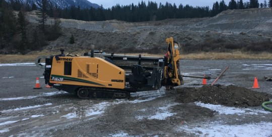 Horizontal Directional Drilling and jetting fibre